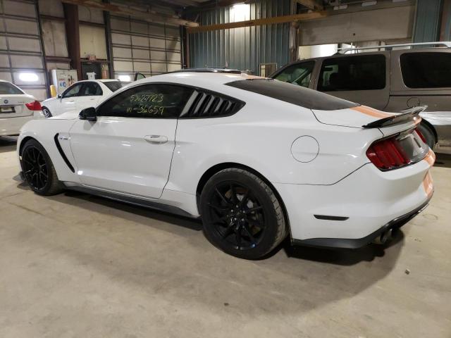 1FA6P8JZ1J5500504 - 2018 FORD MUSTANG SHELBY GT350 WHITE photo 2