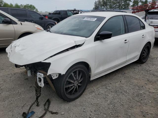 3VW2K7AJ6EM226323 - 2014 VOLKSWAGEN JETTA BASE أبيض صورة 1