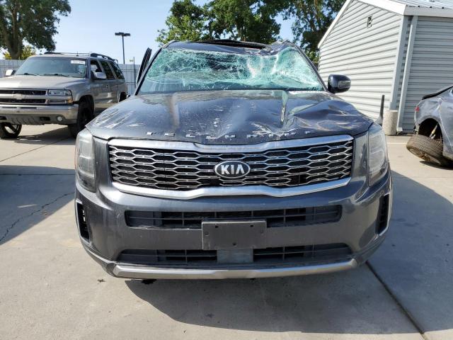 5XYP34HC2MG167732 - 2021 KIA TELLURIDE EX GRAY photo 5