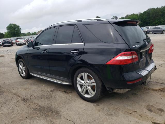 4JGDA5HB7FA611210 - 2015 MERCEDES-BENZ ML 350 4MATIC BLACK photo 2