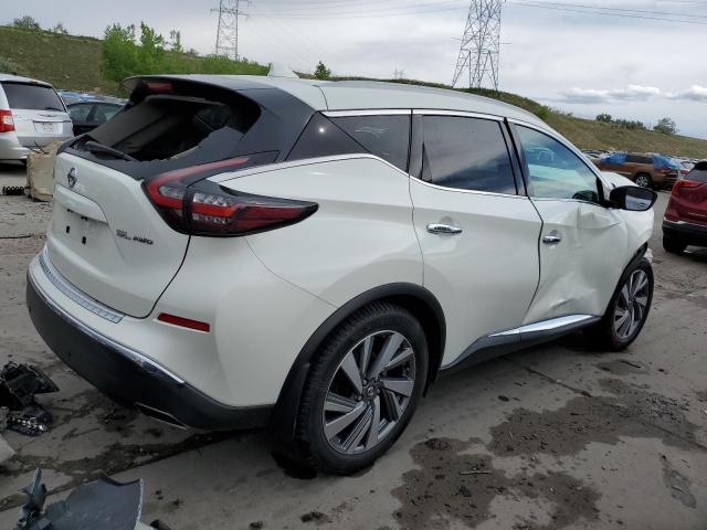 5N1AZ2CS2LN148723 - 2020 NISSAN MURANO SL WHITE photo 3