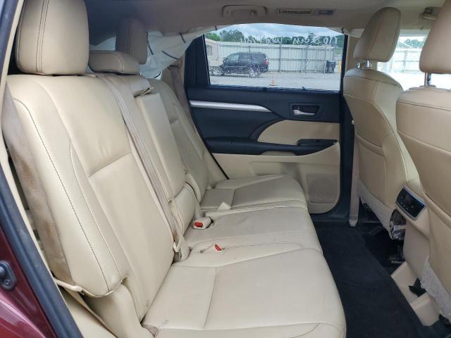 5TDJKRFH7FS210424 - 2015 TOYOTA HIGHLANDER XLE 勃艮第红 照片 10