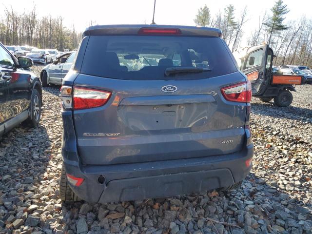 MAJ6S3GL8MC437244 - 2021 FORD ECOSPORT SE ლურჯი ფოტო 6