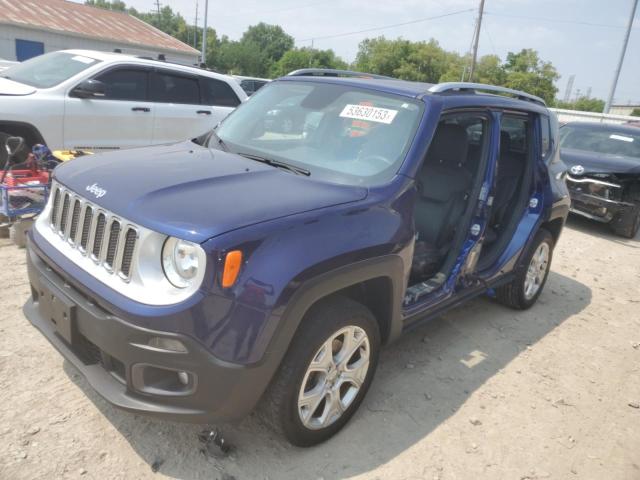 ZACCJBDT8GPD40527 - 2016 JEEP RENEGADE LIMITED BLUE photo 1