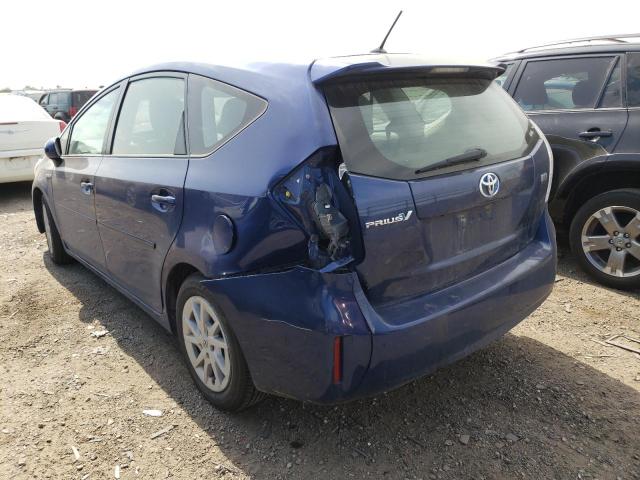 JTDZN3EU0C3020984 - 2012 TOYOTA PRIUS V BLUE photo 2