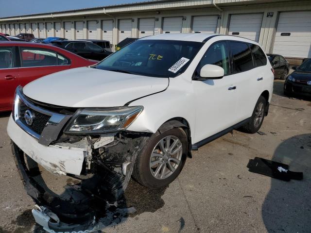 5N1AR2MN2DC679667 - 2013 NISSAN PATHFINDER S WHITE photo 1