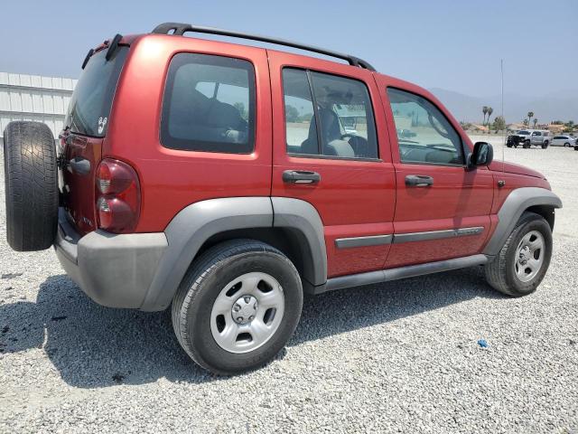 1J4GK48K46W230307 - 2006 JEEP LIBERTY SPORT RED photo 3