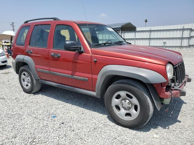 1J4GK48K46W230307 - 2006 JEEP LIBERTY SPORT RED photo 4