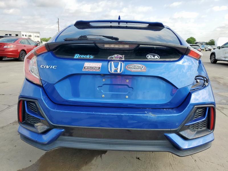 SHHFK7H34LU207894 - 2020 HONDA CIVIC LX Կապույտ լուսանկար 6