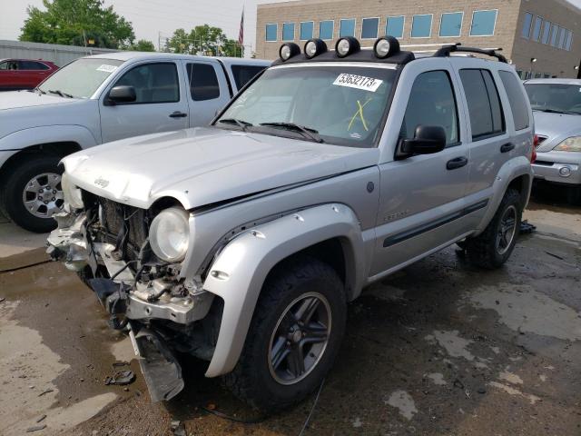 1J4GL38K54W160109 - 2004 JEEP LIBERTY RENEGADE SILVER photo 1