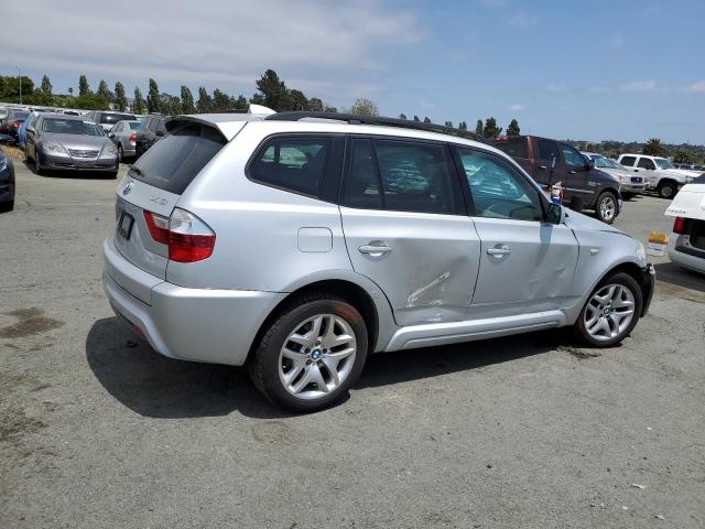 WBXPC93487WF23076 - 2007 BMW X3 3.0SI SILVER photo 3