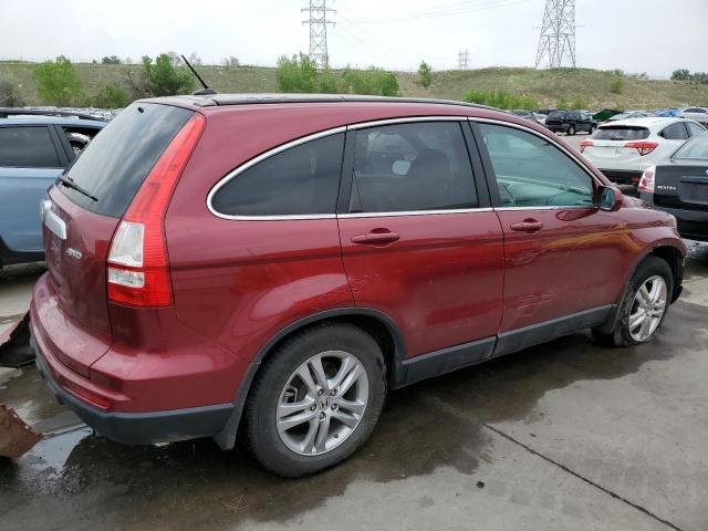 5J6RE4H74AL032168 - 2010 HONDA CR-V EXL BURGUNDY photo 3