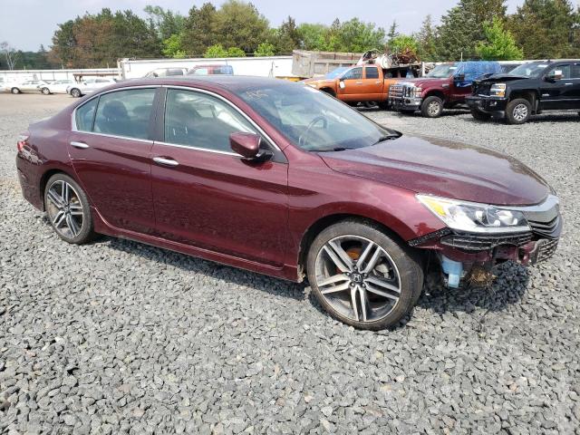 1HGCR2F17HA019831 - 2017 HONDA ACCORD SPORT SPECIAL EDITION BURGUNDY photo 4