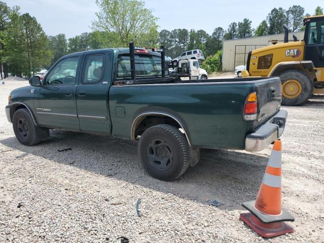 5TBBT44103S419356 - 2003 TOYOTA TUNDRA ACCESS CAB SR5 GREEN photo 2