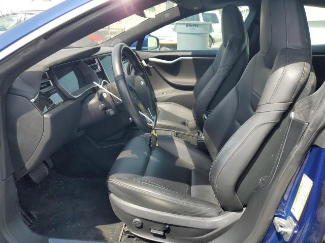5YJSA1E2XGF158802 - 2016 TESLA MODEL S BLUE photo 7