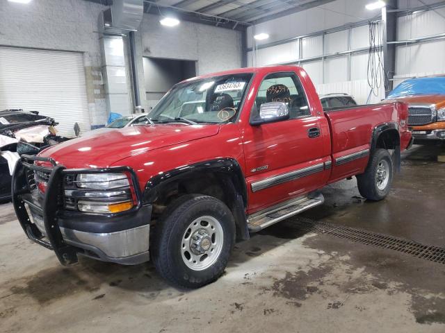 1GCGK24U4YE217180 - 2000 CHEVROLET SILVERADO K2500 RED photo 1