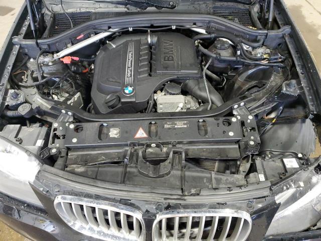 5UXWX7C52E0E79262 - 2014 BMW X3 XDRIVE35I BLACK photo 12