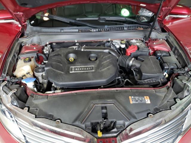 3LN6L2J91GR626706 - 2016 LINCOLN MKZ BURGUNDY photo 11