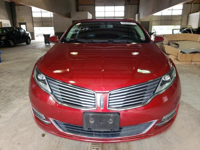 3LN6L2J91GR626706 - 2016 LINCOLN MKZ BURGUNDY photo 5