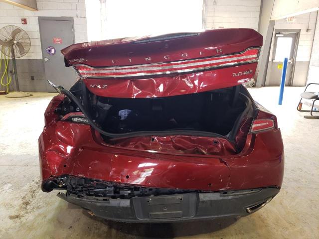 3LN6L2J91GR626706 - 2016 LINCOLN MKZ BURGUNDY photo 6