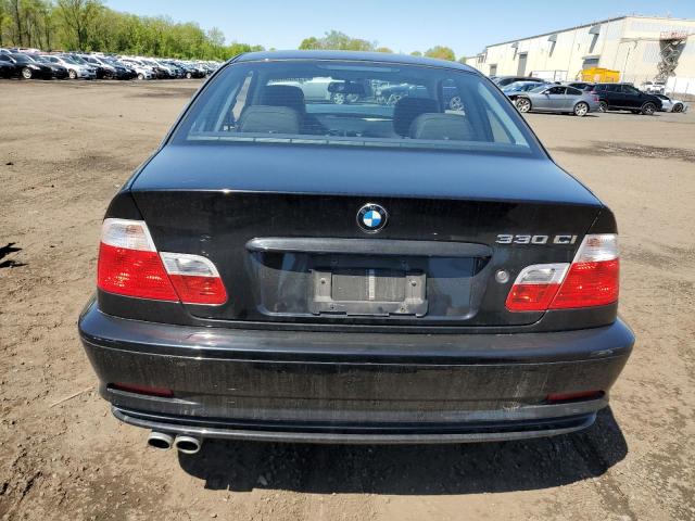 WBABN53482JU26809 - 2002 BMW 330 CI BLACK photo 6