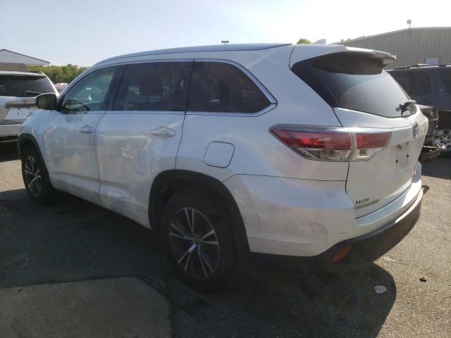 5TDJKRFH9GS505378 - 2016 TOYOTA HIGHLANDER XLE Սպիտակ լուսանկար 2