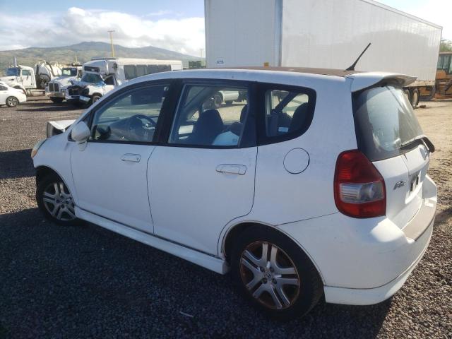 JHMGD38667S015824 - 2007 HONDA FIT S WHITE photo 2