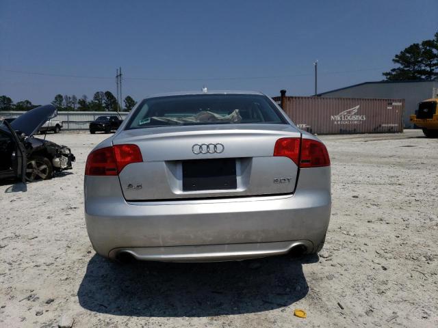 WAUAF78E78A017537 - 2008 AUDI A4 2.0T SILVER photo 6