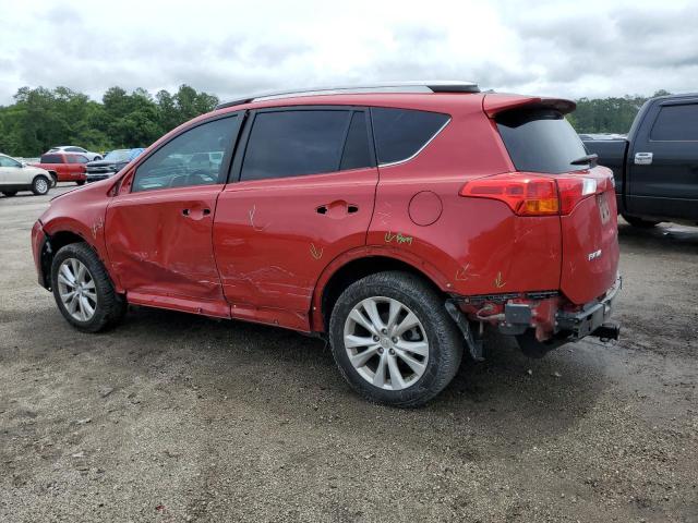 2T3DFREV2EW129286 - 2014 TOYOTA RAV4 LIMITED RED photo 2