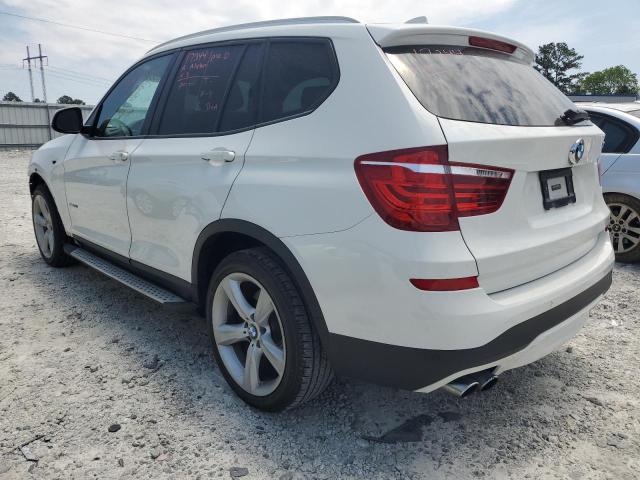 5UXWZ7C35H0V86963 - 2017 BMW X3 SDRIVE28I WHITE photo 2