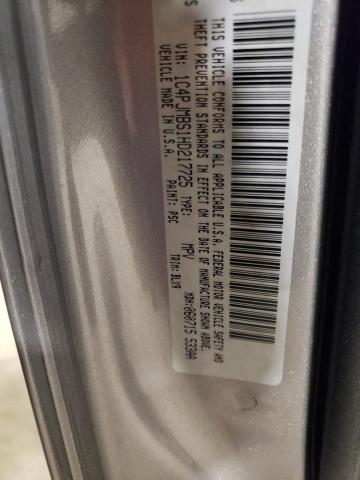 1C4PJMBS1HD217725 - 2017 JEEP CHEROKEE TRAILHAWK GRAY photo 12