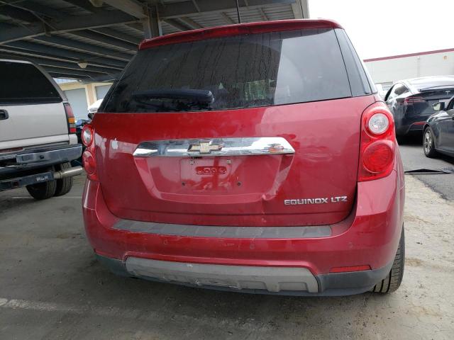 2GNALDEK8E6300811 - 2014 CHEVROLET EQUINOX LTZ RED photo 6