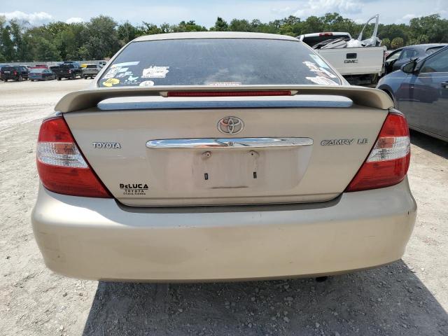 4T1BE32K12U091409 - 2002 TOYOTA CAMRY LE BEIGE photo 6