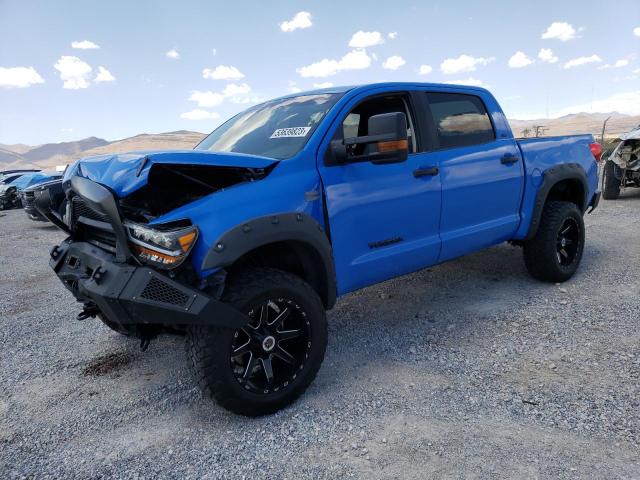 5TFDV54178X077745 - 2008 TOYOTA TUNDRA CREWMAX BLUE photo 1