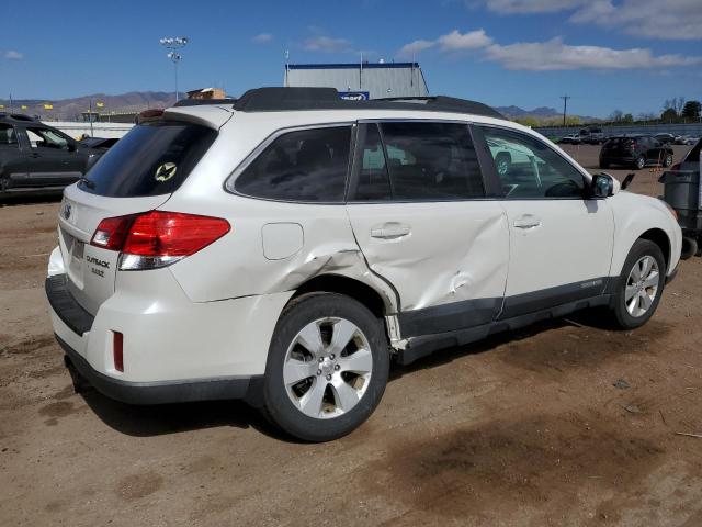 4S4BRBGC4B3334040 - 2011 SUBARU OUTBACK 2.5I PREMIUM WHITE photo 3