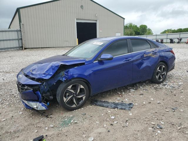 KMHLN4AG1MU127514 - 2021 HYUNDAI ELANTRA SEL BLUE photo 1