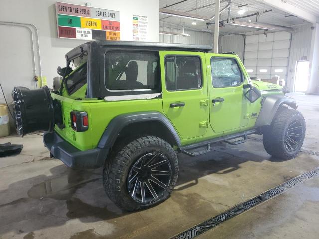 1C4HJXDNXMW819955 - 2021 JEEP WRANGLER SPORT მწვანე ფოტო 3