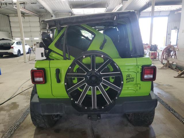 1C4HJXDNXMW819955 - 2021 JEEP WRANGLER SPORT მწვანე ფოტო 6