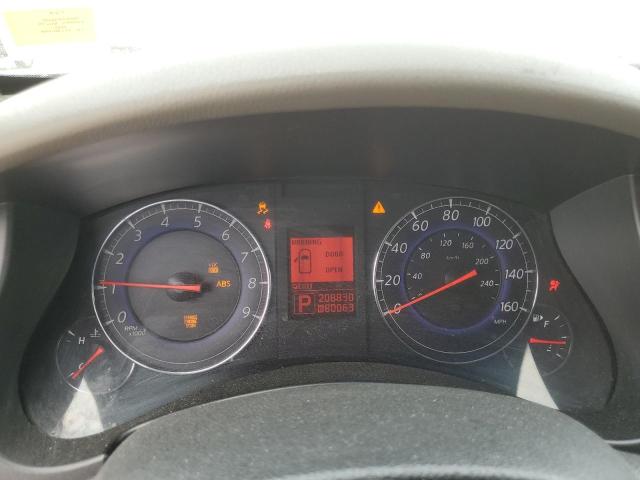 JN1AJ0HRXAM755626 - 2010 INFINITI EX35 BASE ვერცხლისფერი ფოტო 9