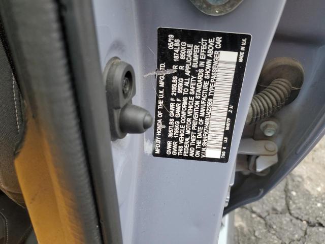 SHHFK7H48KU422556 - 2019 HONDA CIVIC SPORT 银色 照片 12