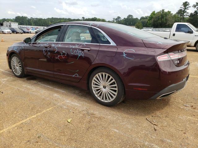 3LN6L5E9XHR615121 - 2017 LINCOLN MKZ RESERVE ბურგუნდია ფოტო 2