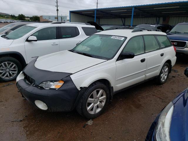 4S4BP61C277305092 - 2007 SUBARU LEGACY OUTBACK 2.5I WHITE photo 1