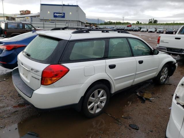 4S4BP61C277305092 - 2007 SUBARU LEGACY OUTBACK 2.5I WHITE photo 3