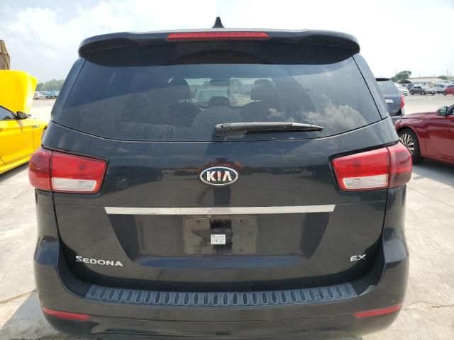 KNDMC5C11F6046758 - 2015 KIA SEDONA EX BLACK photo 6