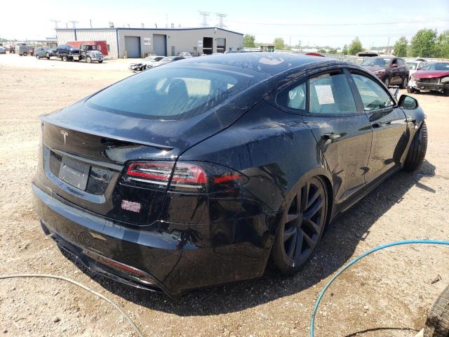 5YJSA1E64NF480397 - 2022 TESLA MODEL S Սև լուսանկար 3