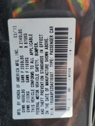 19UUA8F52DA016587 - 2013 ACURA TL TECH GRAY photo 13