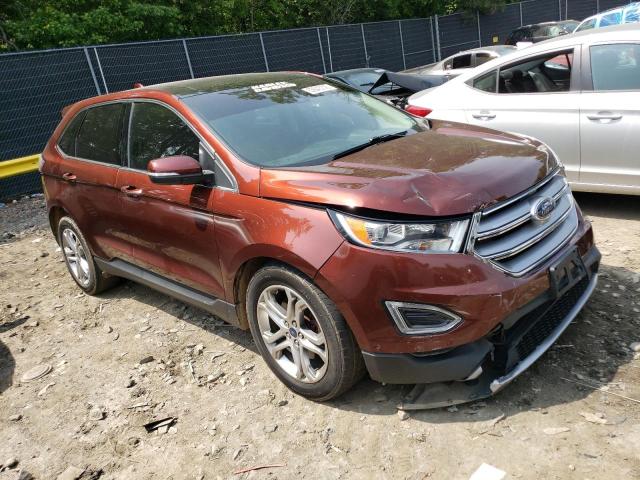 2FMPK4K92FBC19296 - 2015 FORD EDGE TITANIUM RED photo 4