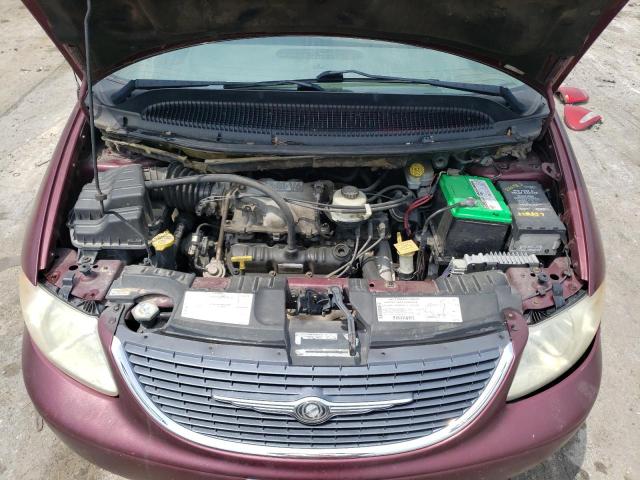 2C8GP64L91R264244 - 2001 CHRYSLER TOWN&COUNT LIMITED MAROON photo 12