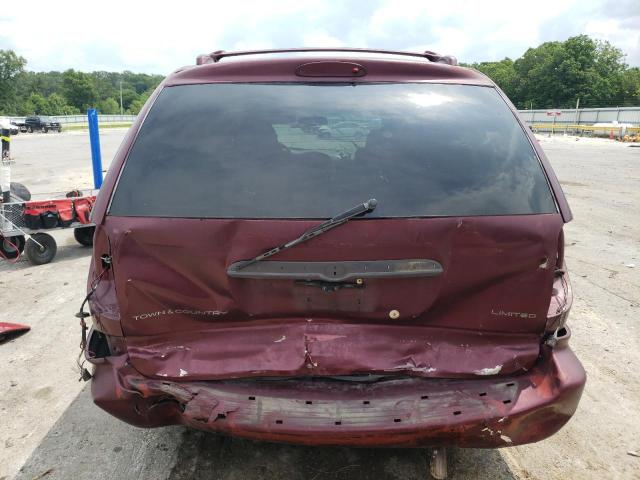 2C8GP64L91R264244 - 2001 CHRYSLER TOWN&COUNT LIMITED MAROON photo 6