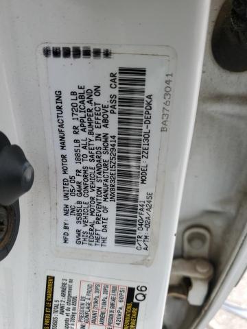 1NXBR32E15Z529414 - 2005 TOYOTA COROLLA CE WHITE photo 13